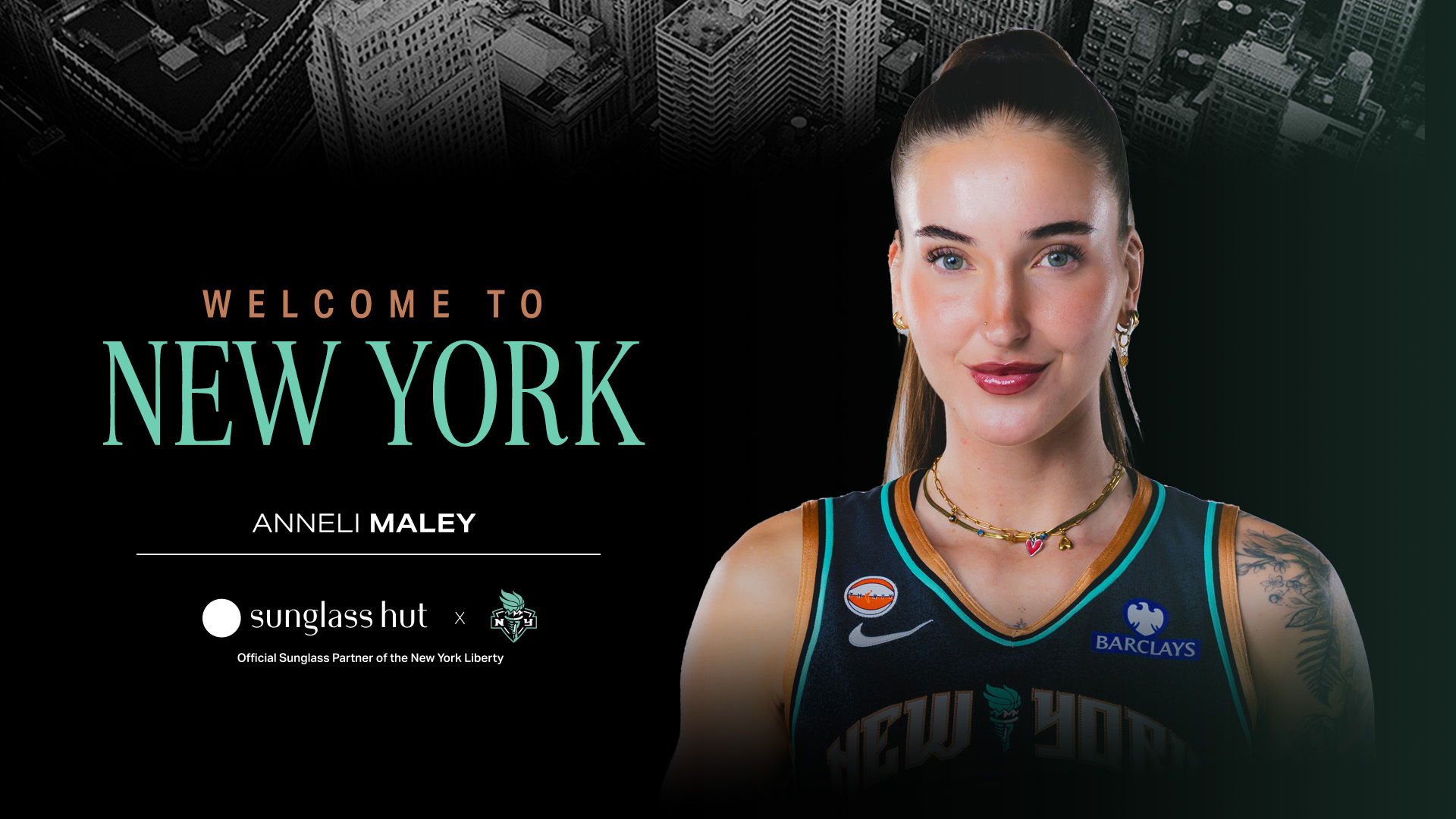 New York Liberty Sign Anneli Maley